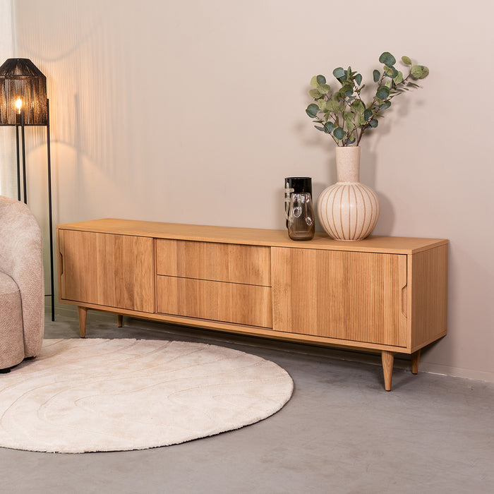 LABEL51 Tv-meubel Jule naturel Eiken 200 cm 200x40x60 cm