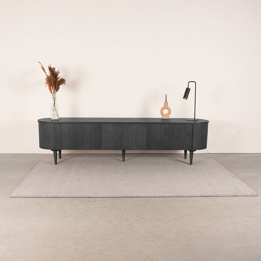 LABEL51 Tv-meubel Oliva - Zwart - Eiken - 220 cm-TV-meubels-LABEL51