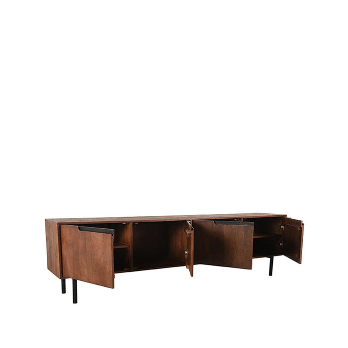 LABEL51 Tv-meubel Rio - Espresso - Mangohout - 220 cm-TV-meubels-LABEL51