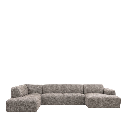 LABEL51 U-Bank Verona Links Taupe 380x222x78 cm-U-banken-LABEL51