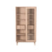 LABEL51 Vitrinekast Jule - Naturel - Eiken - One Size-Vitrinekasten-LABEL51