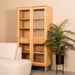 LABEL51 Vitrinekast Jule - Naturel - Eiken - One Size-Vitrinekasten-LABEL51