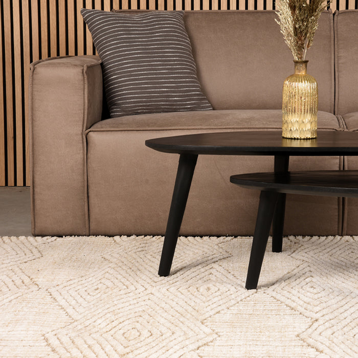 LABEL51 Vloerkleed Cosy Taupe Polyester 200x300 cm-Rechthoekige vloerkleden-LABEL51