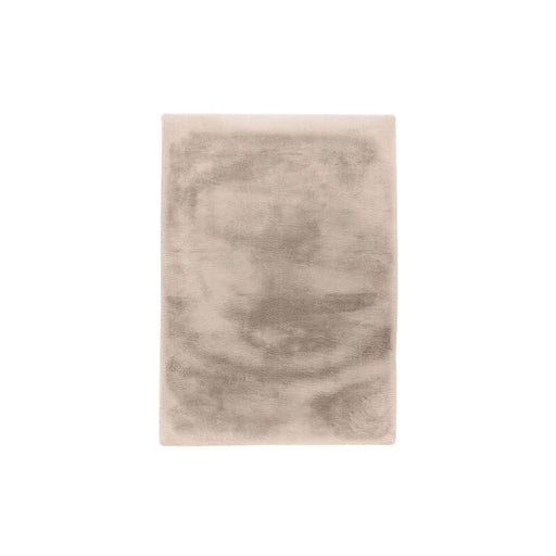 Rechthoekig beige LABEL51 Indy vloerkleed van zacht polyester in 160x230 cm met een subtiele gemêleerde textuur.
