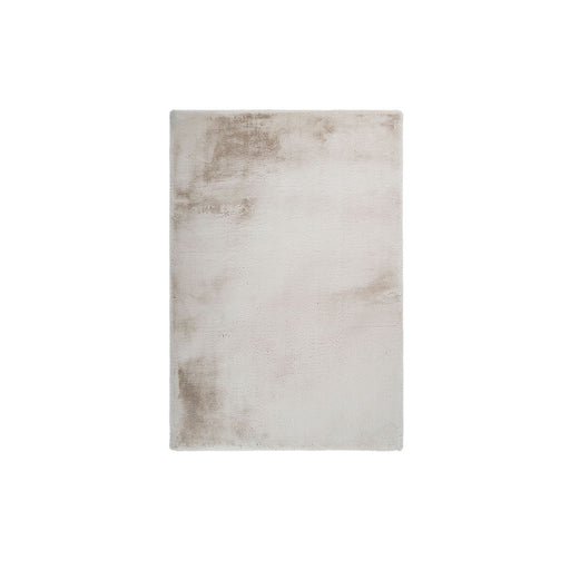 LABEL51 Indy vloerkleed in licht taupe polyester, rechthoekig design van 160x230 cm met een zachte, gemêleerde textuur.