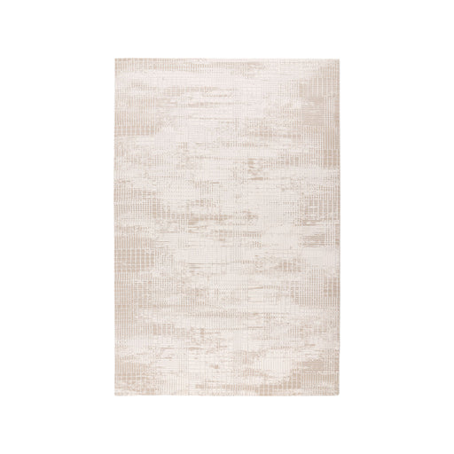 Rechthoekig beige LABEL51 Manila vloerkleed van 200x290 cm met een subtiel geweven textuur in polyester.