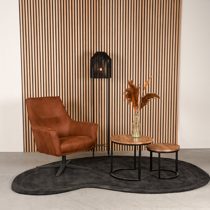 LABEL51 Vloerkleed Mody Antraciet Polyester 200x300 cm-Rechthoekige vloerkleden-LABEL51
