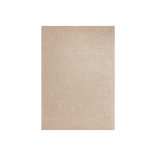 Rechthoekig beige LABEL51 Velo vloerkleed van polyester in het formaat 160x230 cm met een rustige, egale uitstraling.