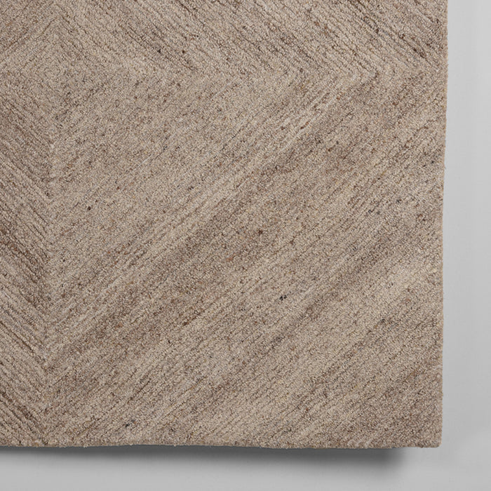 LABEL51 Vloerkleed Vloerkleden Blendy Taupe Wol 160x230 cm-Rechthoekige vloerkleden-LABEL51