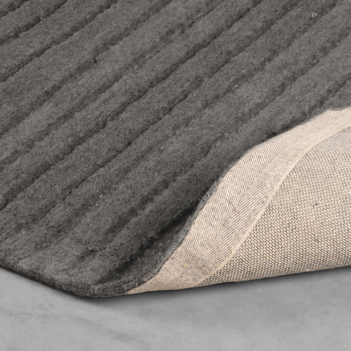 LABEL51 Vloerkleed Vloerkleden Luxy Antraciet Wol 200x300 cm-Rechthoekige vloerkleden-LABEL51