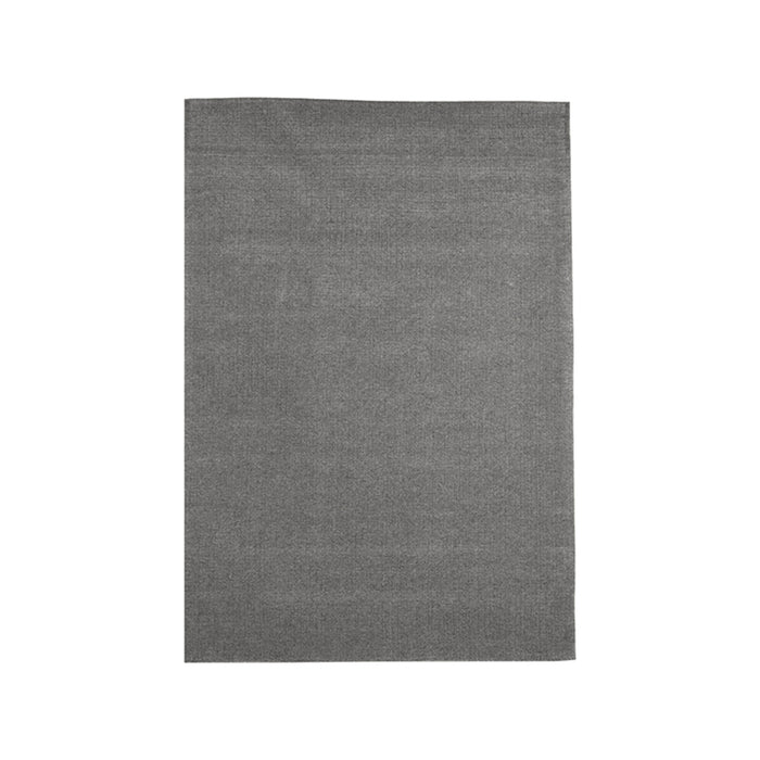 LABEL51 Wolly antraciet wollen vloerkleed van 160x230 cm met een modern, laagpolig ontwerp en subtiel lijnenspel.