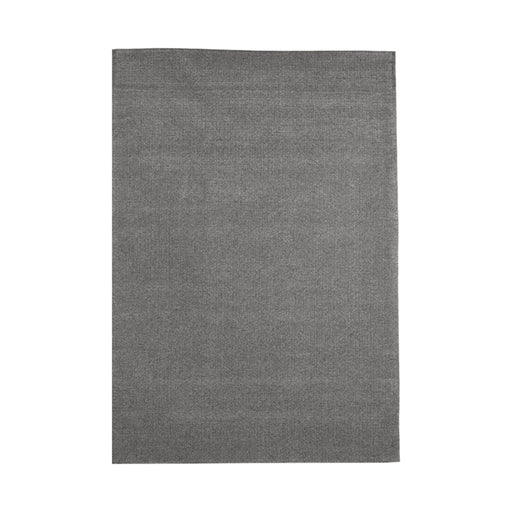 Rechthoekig antraciet wollen vloerkleed Wolly van 200x300 cm met subtiel gestanst lijnenspel.