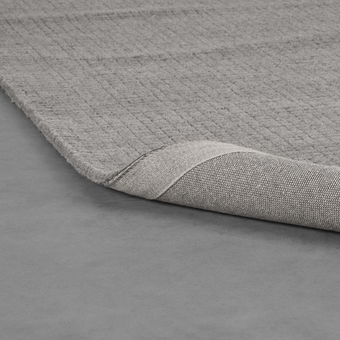 LABEL51 Vloerkleed Wolly Grijs Wol 160x230 cm-Rechthoekige vloerkleden-LABEL51
