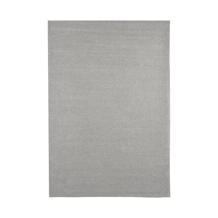LABEL51 Wolly grijs wollen vloerkleed van 200x300 cm met een laagpolige structuur en subtiel lijnpatroon.
