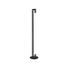 Strakke zwarte LABEL51 Futuro vloerlamp van metaal met een minimalistisch design van 130 cm hoog.