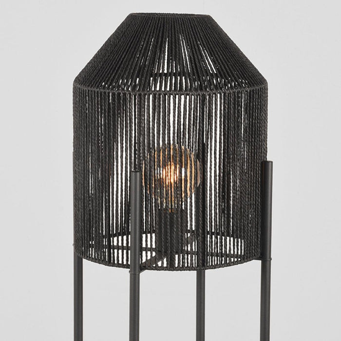 LABEL51 Vloerlamp Ibiza - Zwart - Jute - 1-Lichts-Vloerlampen-LABEL51
