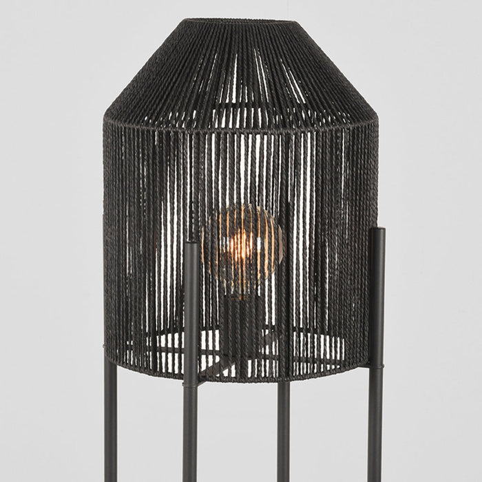 LABEL51 Vloerlamp Ibiza - Zwart - Jute - 1-Lichts-Vloerlampen-LABEL51