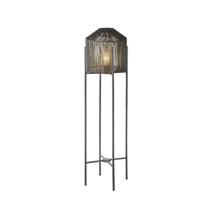 LABEL51 Vloerlamp Ibiza - Zwart - Jute - 1-Lichts-Vloerlampen-LABEL51