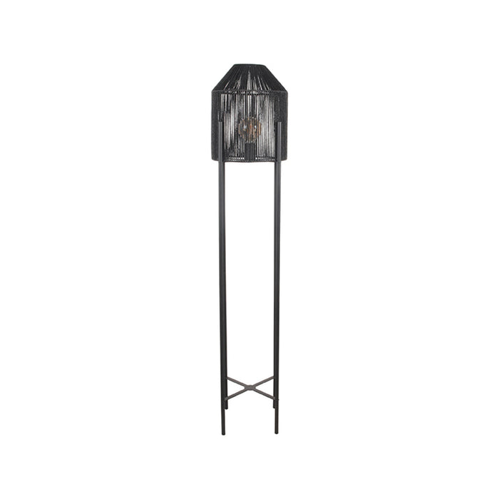 LABEL51 Vloerlamp Ibiza Zwart Jute 30x30x150 cm-Vloerlampen-LABEL51
