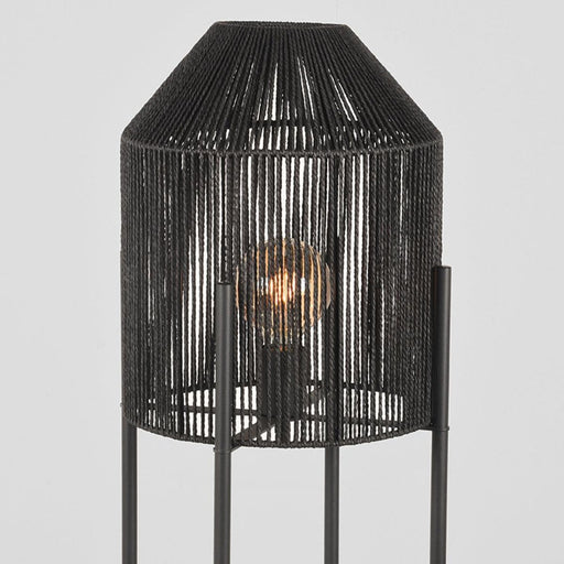 LABEL51 Vloerlamp Ibiza Zwart Jute 30x30x150 cm-Vloerlampen-LABEL51