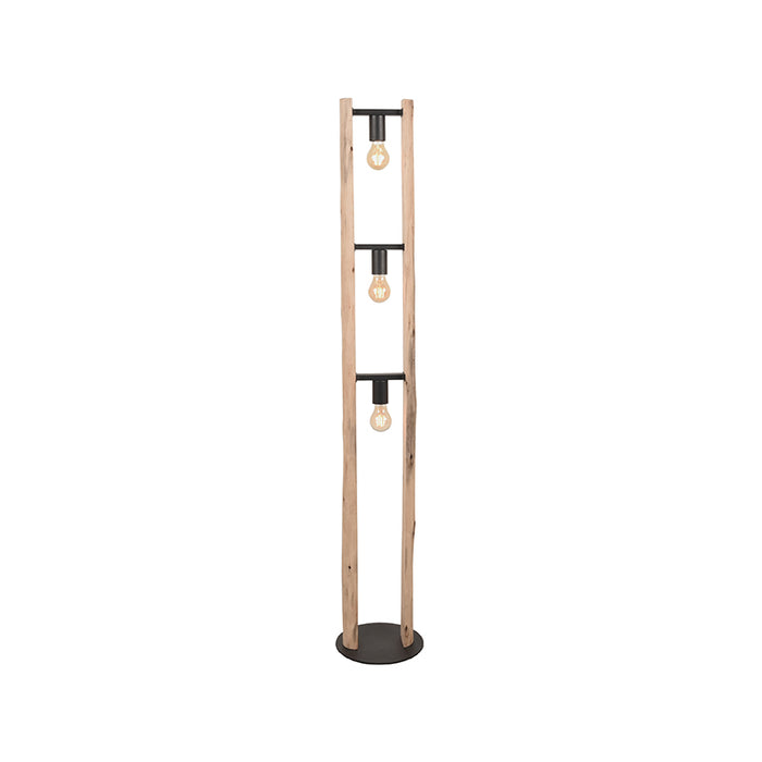 LABEL51 Vloerlamp Woody - Naturel - Hout - One Size-Vloerlampen-LABEL51