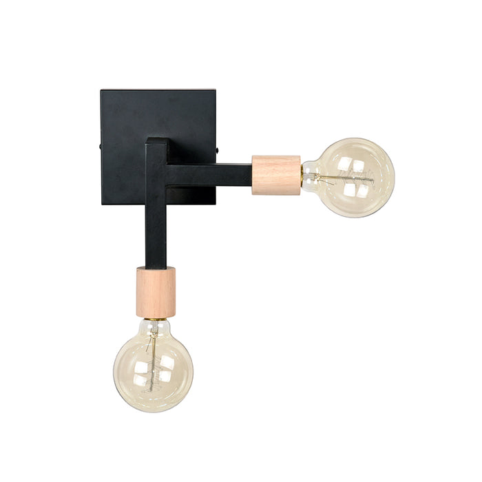 LABEL51 Wandlamp Loco - Zwart - Metaal - SALE-Tafellampen-LABEL51