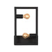 LABEL51 Wandlamp Quadrato - Zwart - Metaal - One Size-Tafellampen-LABEL51