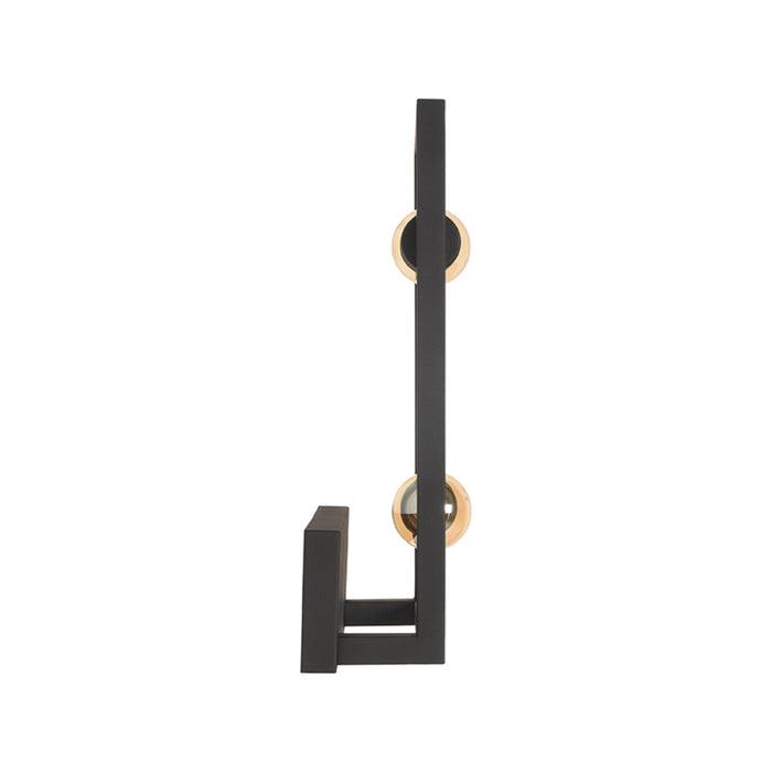 LABEL51 Wandlamp Quadrato - Zwart - Metaal - One Size-Tafellampen-LABEL51
