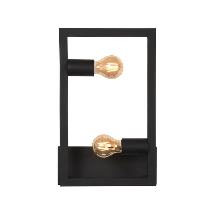 LABEL51 Wandlamp Quadrato - Zwart - Metaal - One Size-Wandlampen-LABEL51