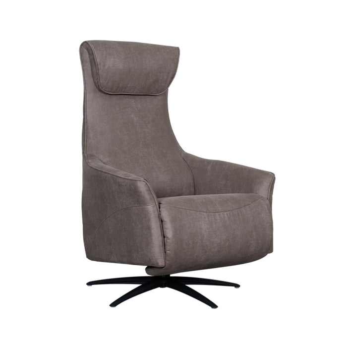 LABEL51 elektrische fauteuil Lund - Taupe - Micro Suede - One Size-Fauteuils-LABEL51