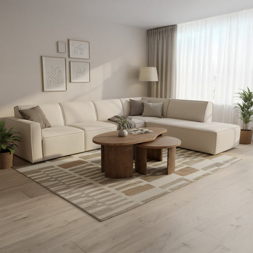 Label51 Bank Kay - Naturel - Boucle - 2-Zits + Hoek + 2-Zits-Hoekbanken-LABEL51