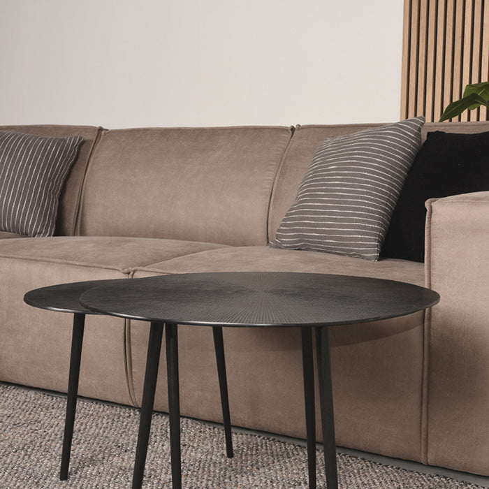 Label51 Bank Kay - Taupe - Micro Suede - Ottomane + 2,5-Zits-Hoekbanken-LABEL51