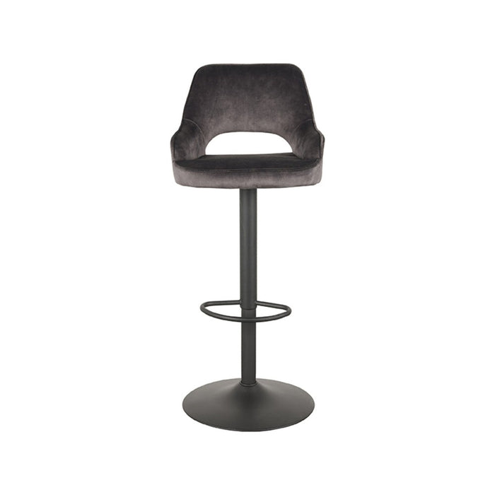 Label51 Barkruk Fer 45x47x92-113 cm Velours Antraciet-Barkrukken-LABEL51