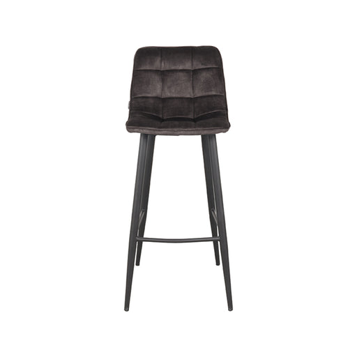 Label51 Barkruk Jelt - Antraciet - Velours - Zithoogte 78-Barkrukken-LABEL51