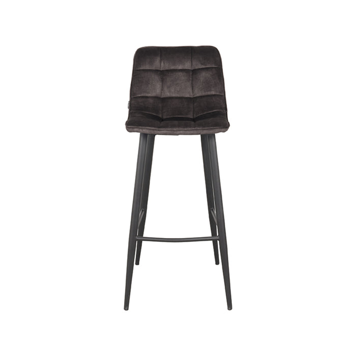 Label51 Barkruk Jelt - Antraciet - Velours - Zithoogte 78-Barkrukken-LABEL51