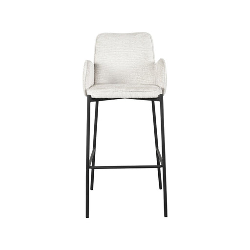 Label51 Barkruk Joni - Beige - Fluweel - Zithoogte 78 cm-Barkrukken-LABEL51