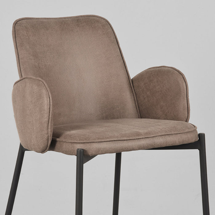 Label51 Barkruk Joni - Taupe - Micro Suede - Zithoogte 65 cm-Barkrukken-LABEL51