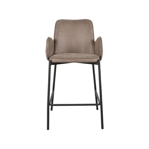 Label51 Barkruk Joni - Taupe - Micro Suede - Zithoogte 65 cm-Barkrukken-LABEL51