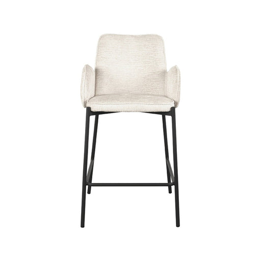 Label51 Barkruk Joni - crème - Fluweel - Zithoogte 65 cm-Barkrukken-LABEL51