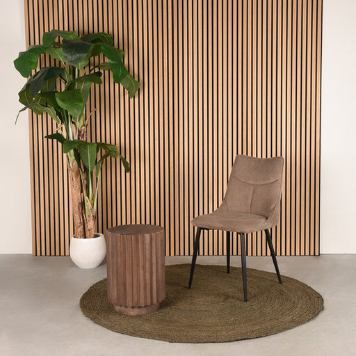 Label51 Bijzettafel Novan - Espresso - Mangohout-Bijzettafels-LABEL51