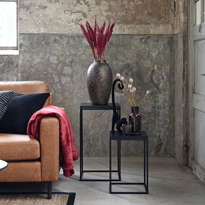 Label51 Bijzettafel Vintage - Zwart - Mangohout-Bijzettafels-LABEL51