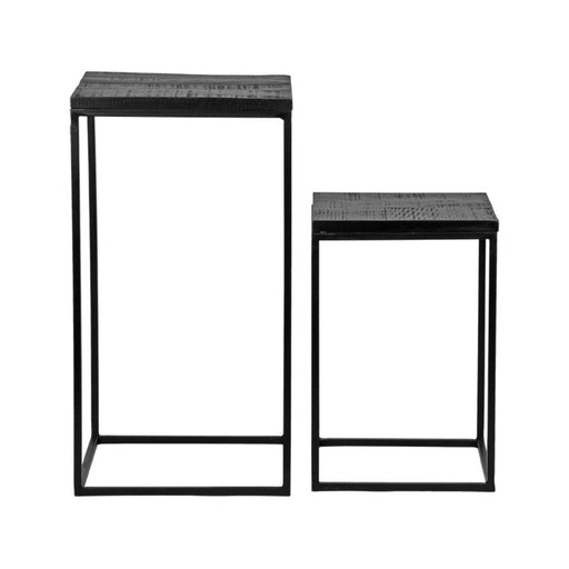 Label51 Bijzettafel Vintage - Zwart - Mangohout-Bijzettafels-LABEL51