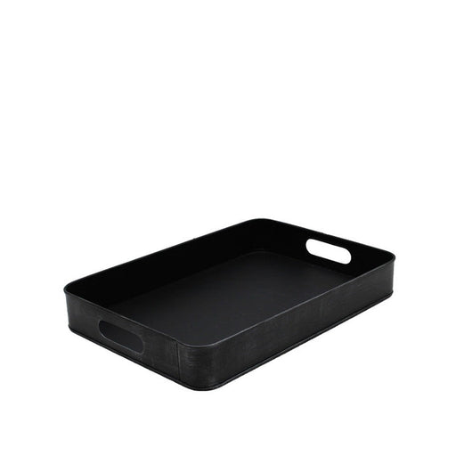 Label51 Dienblad - Zwart - Metaal - S - Vintage-Dienbladen-LABEL51