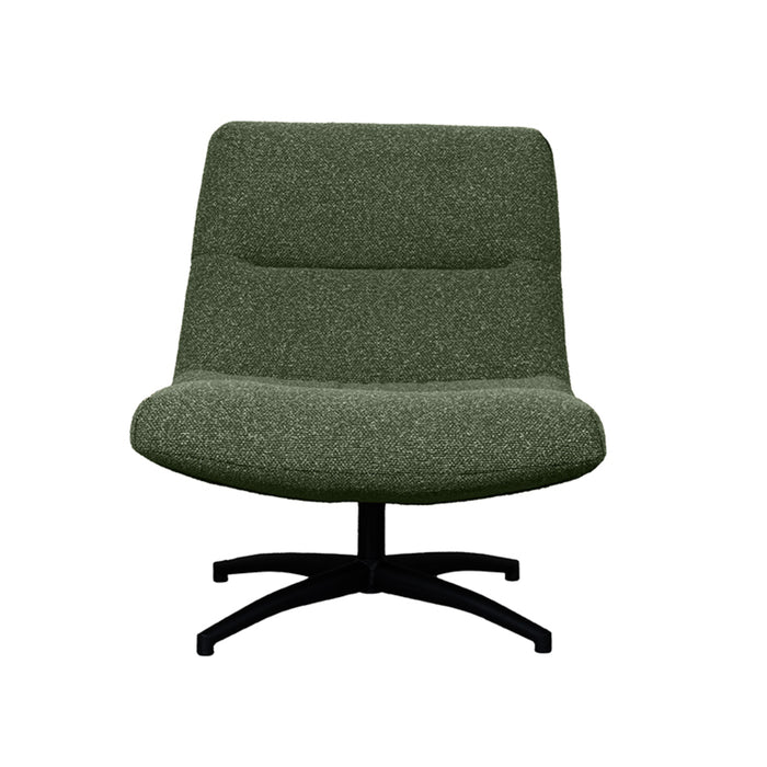 Label51 Draaifauteuil Calix 77x93x88 Forest Royal Boucle | Zwart Metaal-Fauteuils-LABEL51
