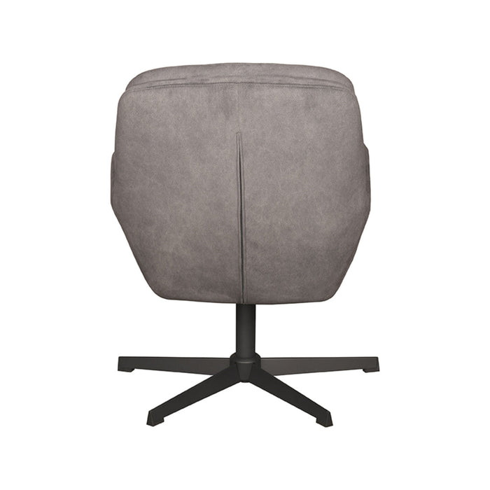 Label51 Draaifauteuil Moss 70x77x90 cm Cosmo Antraciet draaibaar-Fauteuils-LABEL51