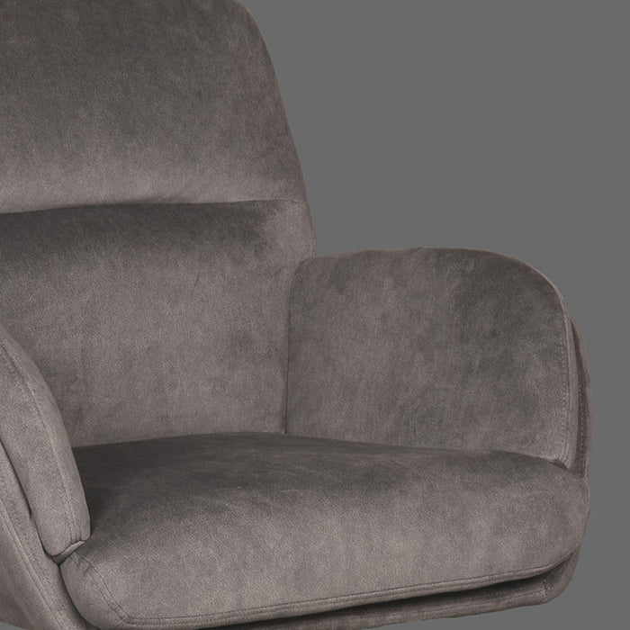 Label51 Draaifauteuil Moss 70x77x90 cm Cosmo Antraciet draaibaar-Fauteuils-LABEL51