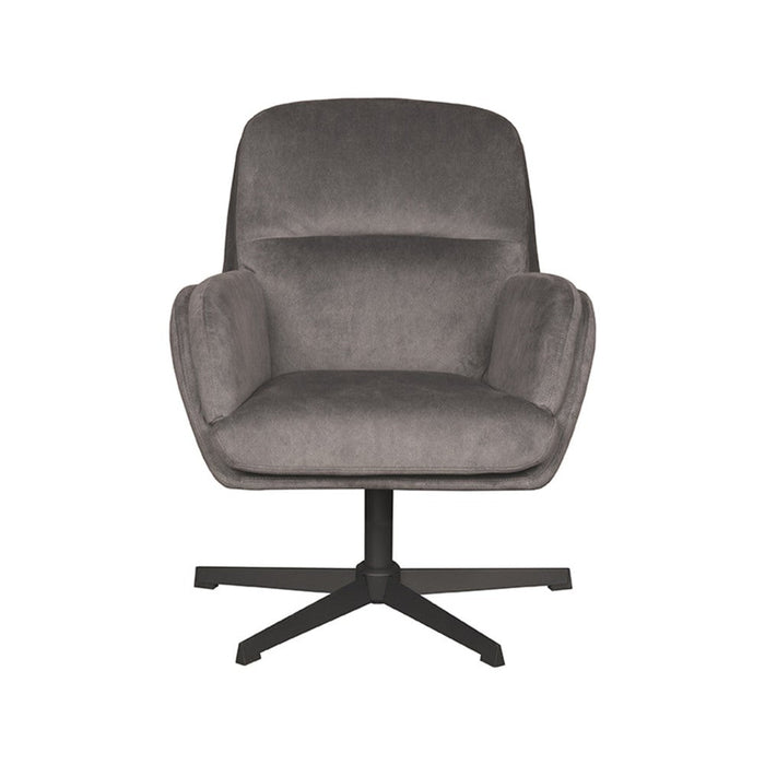 Label51 Draaifauteuil Moss 70x77x90 cm Cosmo Antraciet draaibaar-Fauteuils-LABEL51