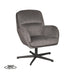 Label51 Draaifauteuil Moss 70x77x90 cm Cosmo Antraciet draaibaar-Fauteuils-LABEL51