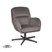 Label51 Draaifauteuil Moss 70x77x90 cm Cosmo Antraciet draaibaar-Fauteuils-LABEL51