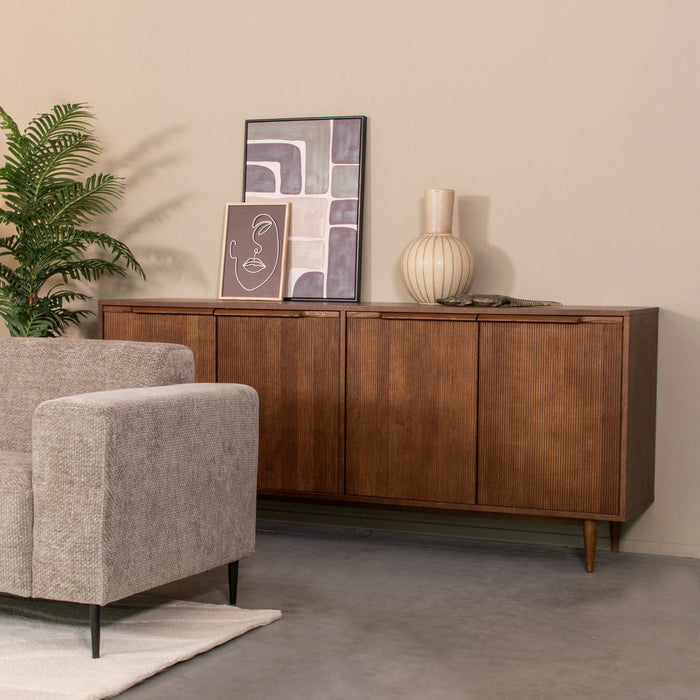 Label51 Dressoir Jule Walnoot 200x49x87 cm-Dressoirs-LABEL51